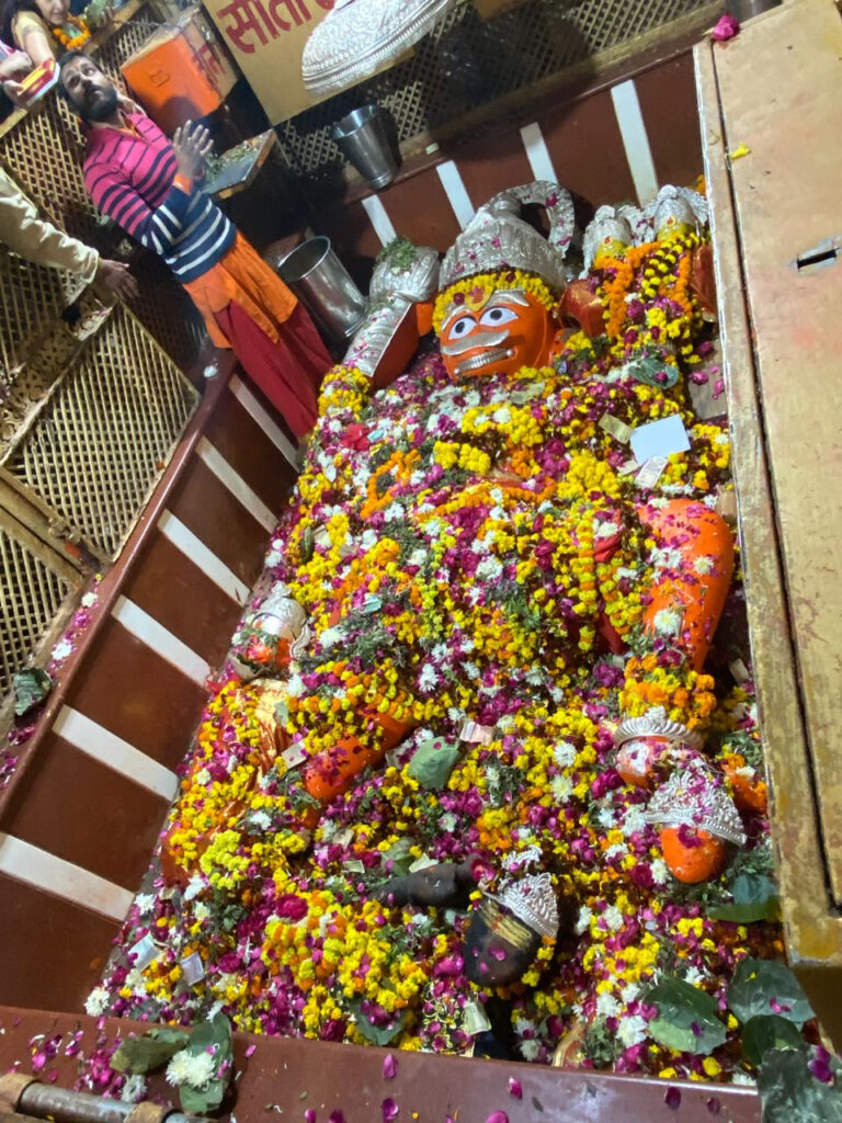 Maha Kumbh Mela Lete Hue Hanuman Mandir