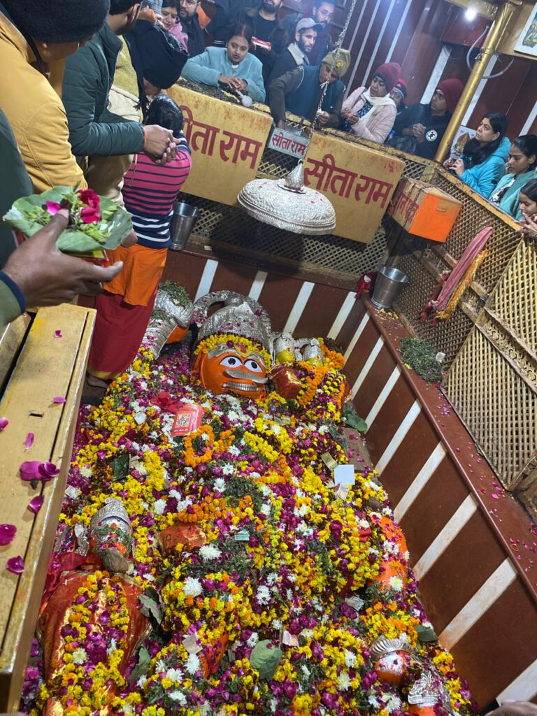 Maha Kumbh Mela Lete Hue Hanuman Mandir