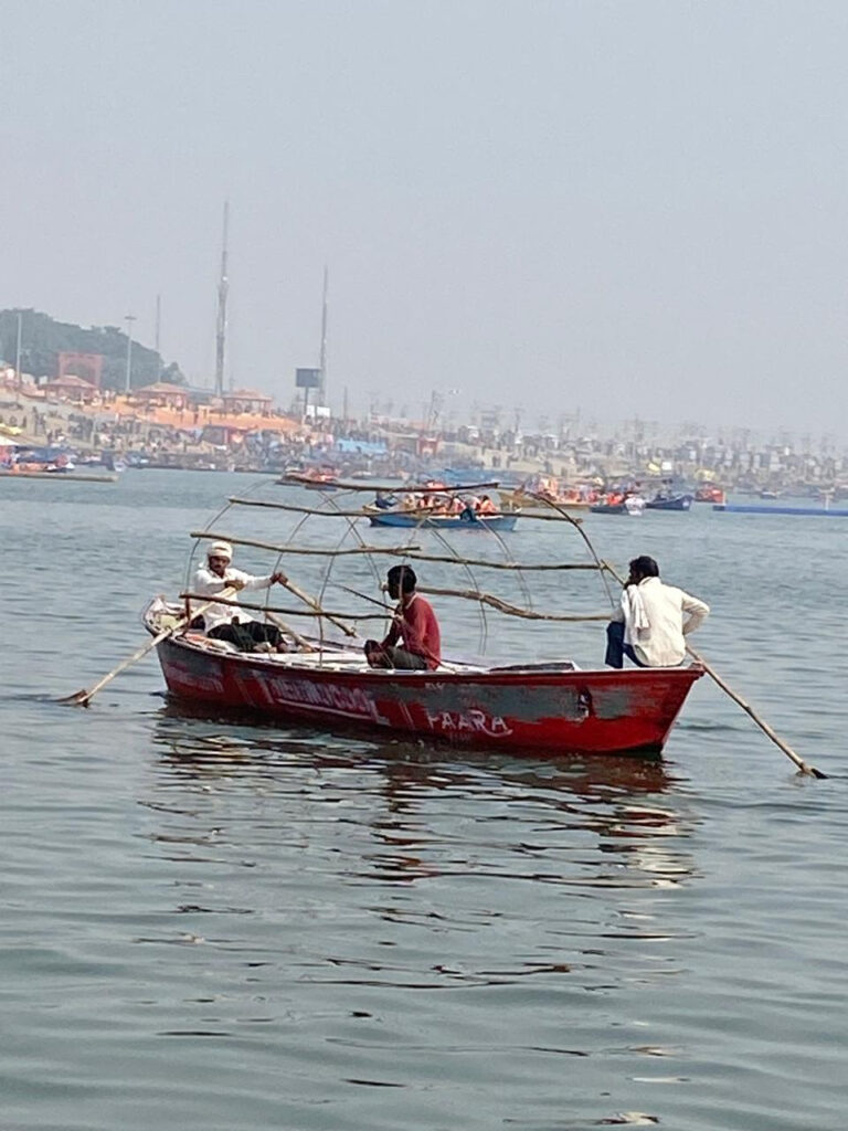 Maha Kumbh Mela Ganga River Triveni Sangam Dip