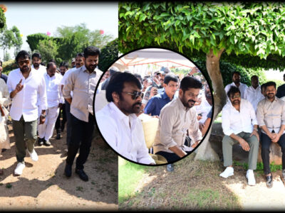 Chiranjeevi And CM Revanth Reddy At Inauguration Ceremony of Experium Eco Park