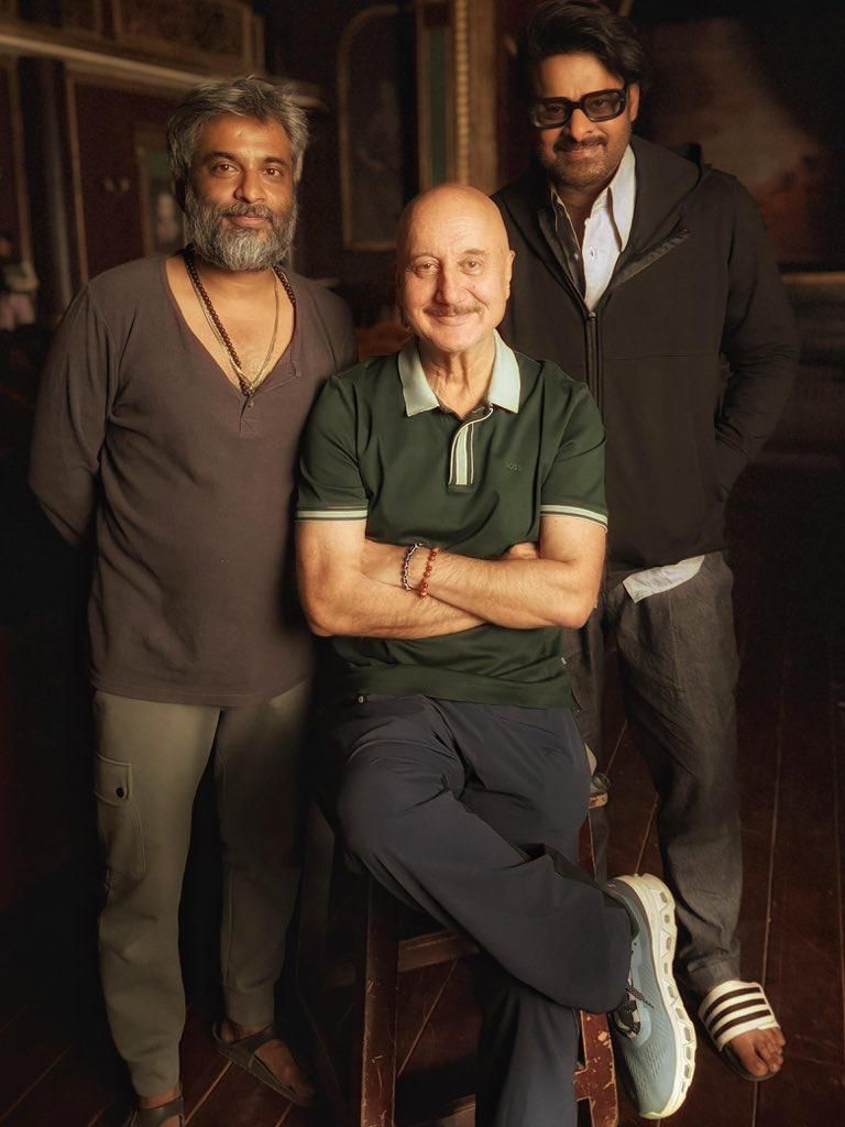 Anupam Kher, Prabhas, Hanu Raghavapudi